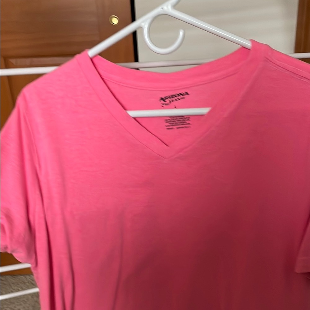Men's V-Neck T-Shirts - Blue, Yellow, Pink 3pack - Picture 5 of 8